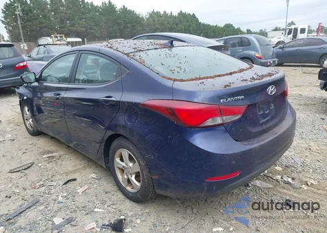2014 Hyundai Elantra Se from USA, damaged, VIN 5NPDH4AE1EH538485